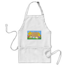 Easter eggs sign apron