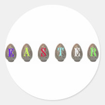 Easter eggs stickers