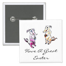 Easter Elephants Button
