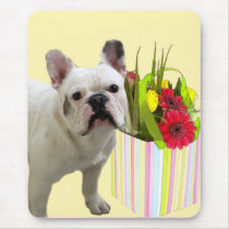 Easter French Bulldog mousepad