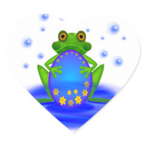 Easter Frog Sticker