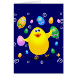 Easter funny chick, card