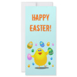 Easter funny chick, rack card