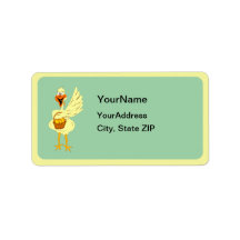 Easter Goose Address Label