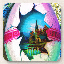 EASTER GREETINGS 2.jpg Drink Coasters