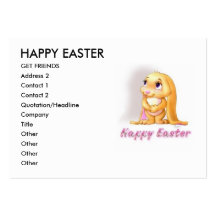 easter, HAPPY EASTER, GET FRIENDS, Address 2, C... Business Card Templates