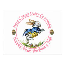 Easter - Here Comes Peter Cottontail Postcard