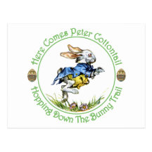 EASTER - Here Comes Peter Cottontail Postcards