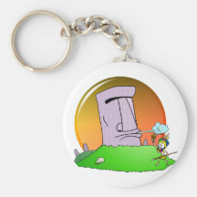 Easter Island Humour Key Chains