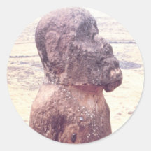 Easter Island Moai Sculpture Sticker