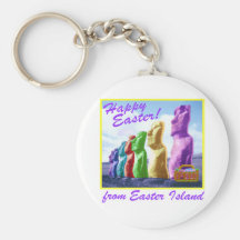 Easter Island Novelty Keychains