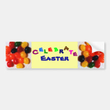 EASTER JELLYBEAN CELEBRATION bumpersticker Bumper Sticker
