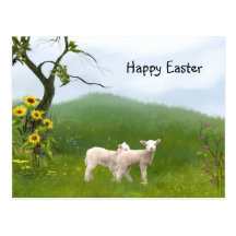 Easter Lambs Postcards