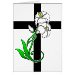 Easter Lilies and Cross Card