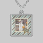 Easter Lilly Goat Personalized Photo Necklace necklaces