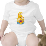Easter Lily Bunny Baby Bodysuits
