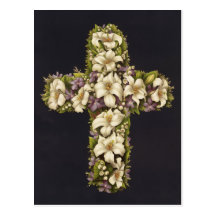 Easter Lily Cross Post Cards