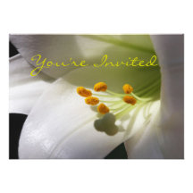 Easter Lily Invitation