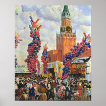 Easter Market at the Moscow Kremlin, 1917 Print