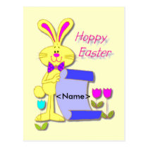 Easter Name Tag - Postcard postcards