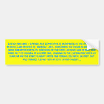 EASTER ORIGINS 1 BUMPER STICKER