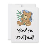 easter palm sunday teddy bear design personalized invites