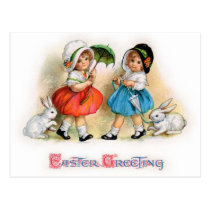 Easter Parade Cuties - Postcard postcards