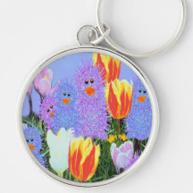 Easter Peeps Key Chain