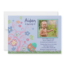 Easter Photo Birthday Party Invitation