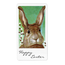 Easter Rabbit Custom Shipping Label