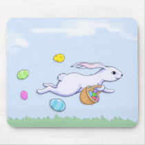 Easter Rabbit Run Mousepad