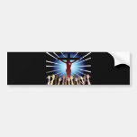 Easter Resurrection Cross Bumper Sticker