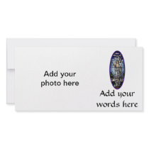 Easter: Resurrection of Christ stained glass Photo Card Template