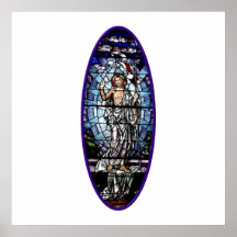 Easter: Resurrection of Christ stained glass Print