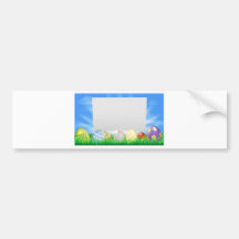 Easter sign bumper sticker