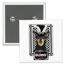 Easter - Some Bunny Loves You - Australian Kelpie Button