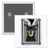 Easter - Some Bunny Loves You - Australian Kelpie Buttons