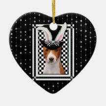 Easter - Some Bunny Loves You - Basenji Ornaments