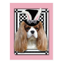 Easter - Some Bunny Loves You - Cavalier Blenheim Post Card