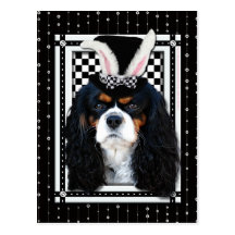 Easter - Some Bunny Loves You - Cavalier TriColor Post Card