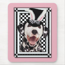 Easter - Some Bunny Loves You - Dalmatian Mouse Pads
