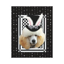 Easter - Some Bunny Loves You - Poodle - Apricot Canvas Prints