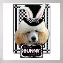 Easter - Some Bunny Loves You - Poodle - Apricot Posters