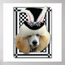 Easter - Some Bunny Loves You - Poodle - Chocolate Poster