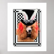 Easter - Some Bunny Loves You - Poodle - Red Print