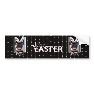 Easter - Some Bunny Loves You - Pug Bumper Stickers by FrankzPawPrintz