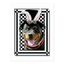 Easter - Some Bunny Loves You - Rottweiler Postcards