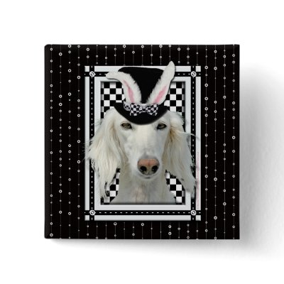Easter - Some Bunny Loves You - Saluki Pins by FrankzPawPrintz