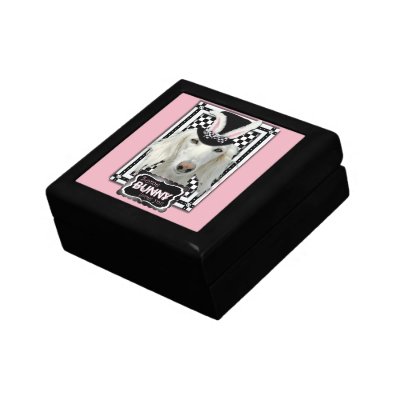 Easter - Some Bunny Loves You - Saluki Jewelry Box by FrankzPawPrintz
