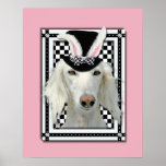 Easter - Some Bunny Loves You - Saluki Print